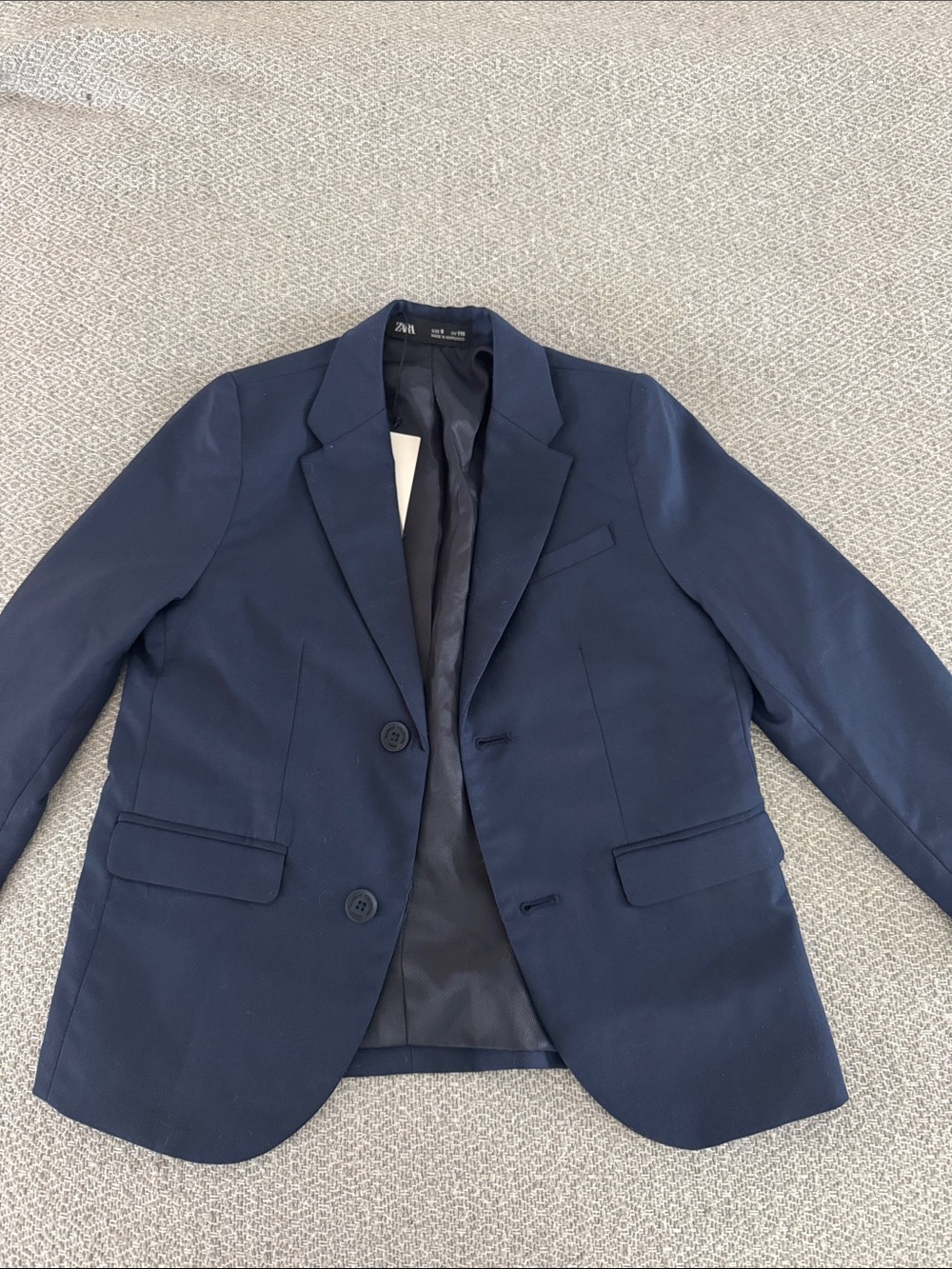 Zara Navy Tailored Blazer